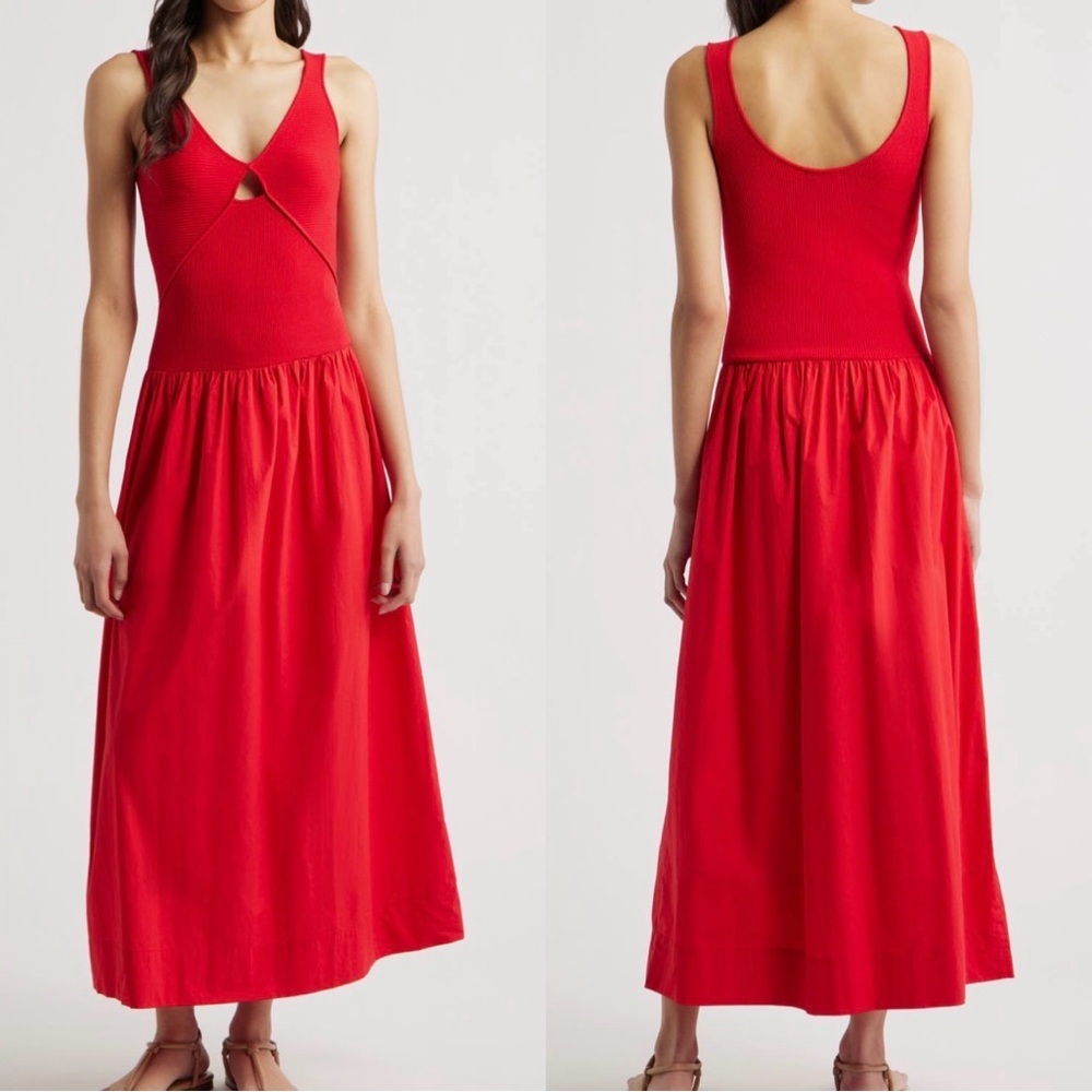 NWT Rails Raquel Red Cutout Maxi Dress Sz XL